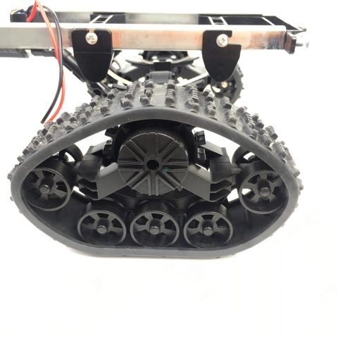 全地形橡胶履带车轮机器人底盘卡车四驱攀爬DIY改装车套件