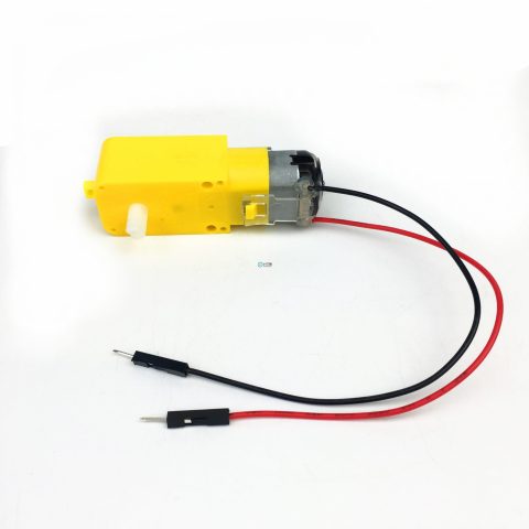TT直流减速电机马达带杜邦线公头 DIY智能小车【电子积木】STEM教育