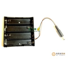 SN5 Arduino Uno 供电18650电池盒 4节电池盒 充电座 18650电池盒带线