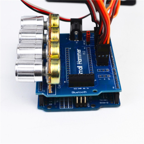 SNAM5300 拼装铝合金四自由机械手臂 DIY机器人 arduino 套件