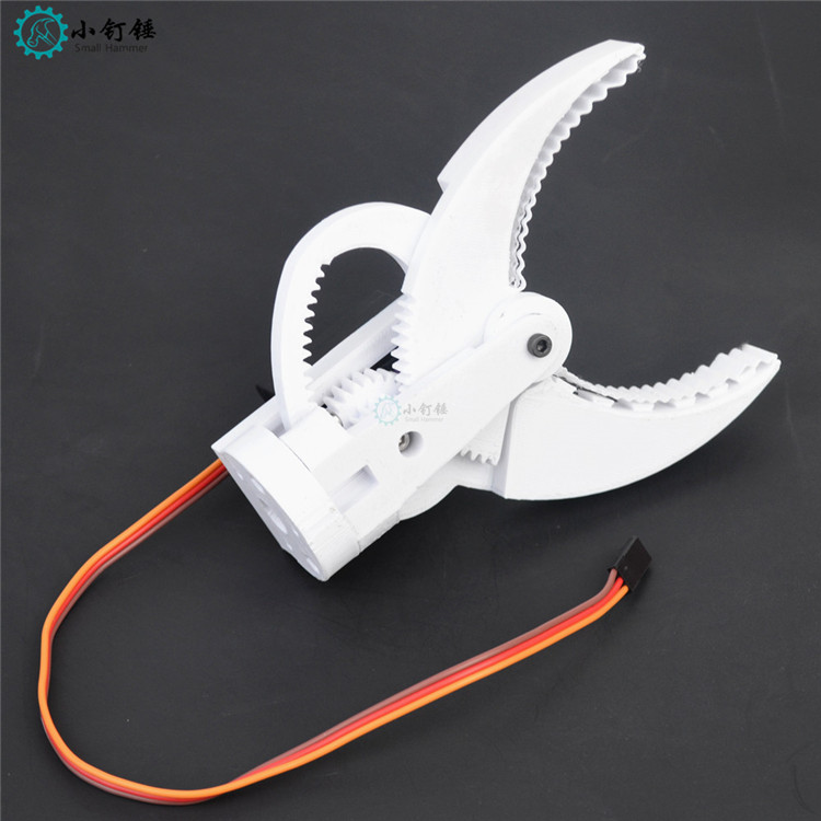 SNM2400  3D技术打印制作 柔性夹子机械爪带舵机  抓力大 DIY配件