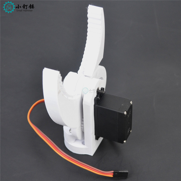 SNM2400  3D技术打印制作 柔性夹子机械爪带舵机  抓力大 DIY配件
