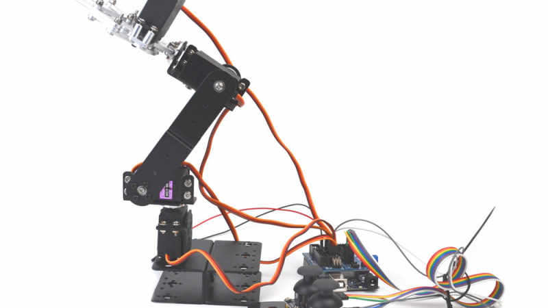 SNAR23 四自由度机械臂机器人arduino视频演示完整版