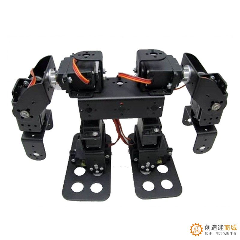 SNAM3100 8自由度 人形机器人不带舵机安装教程