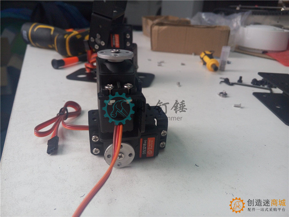 SNAM3100 8自由度 人形机器人不带舵机安装教程