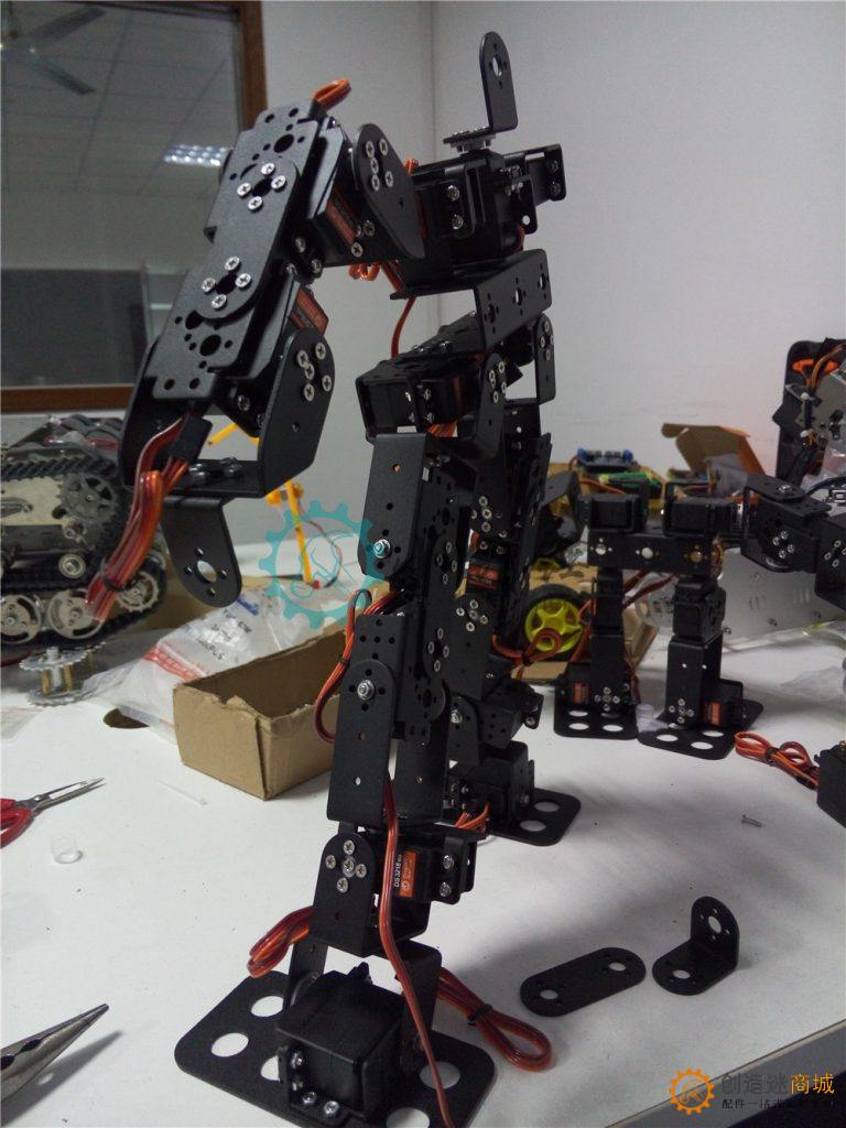 SNAM3100 8自由度 人形机器人不带舵机安装教程