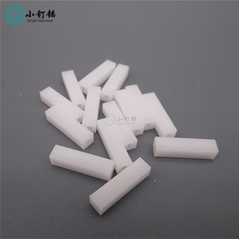 塑料方柱 5*5*20MM 10个 40mm diy立柱 手工模型材料 隔离柱  1.95mm洞 10个