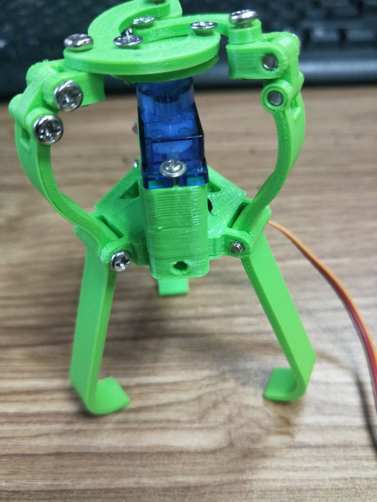 教程：3D4  3D打印三指爪带舵机