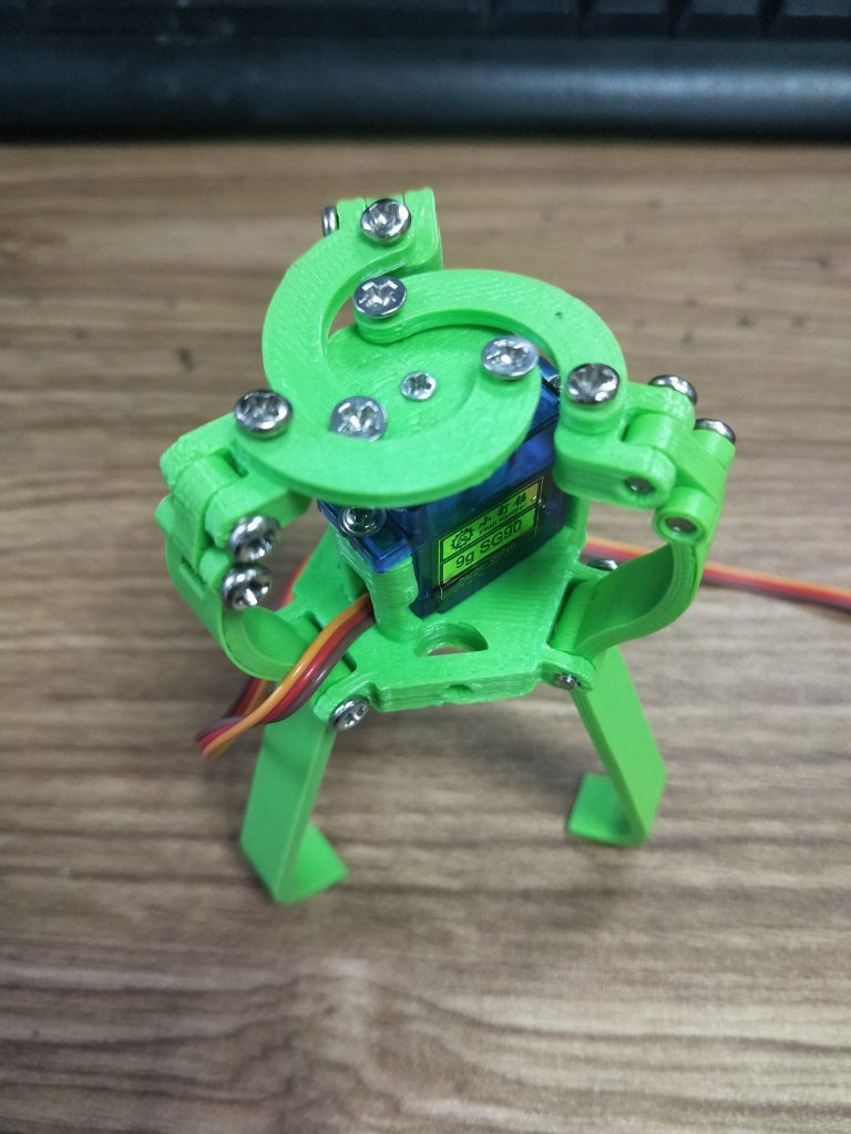 教程：3D4  3D打印三指爪带舵机