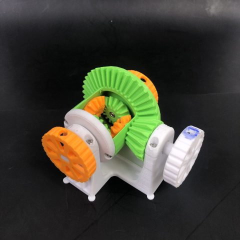 3D11 手动简易版汽车差速器 3D打印仿真模型 创意 搞怪礼物摆件教学