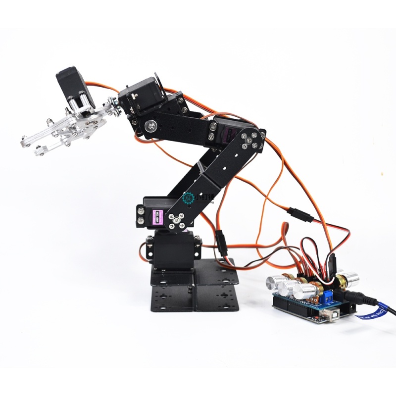 SNAM6500 六自由度机械臂arduino套装电位器旋钮控制mg996舵机