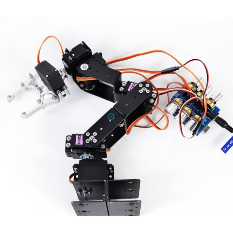 SNAM6500 六自由度机械臂arduino套装电位器旋钮控制mg996舵机