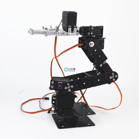 SNAM6500 六自由度机械臂arduino套装电位器旋钮控制mg996舵机