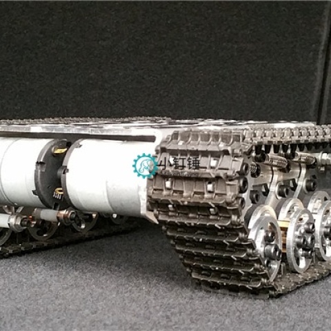 SN2700 铝合金坦克底盘 履带车 机器人底盘 环球减震 金属 智能 悬挂