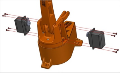 3D打印四自由度机械臂组装教程 SNAM6600