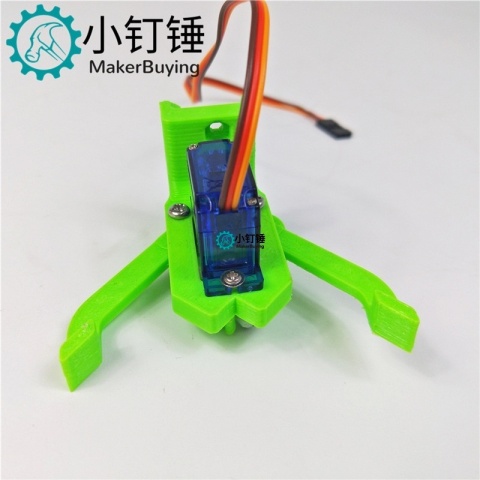 SNM2800 绿色小夹子新品机械爪机器人 sg90舵机