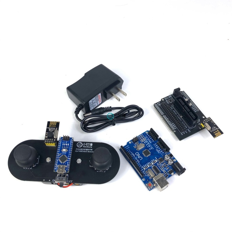2.4G 兼容 arduino四路舵机电机电调遥控器接收PS2扩展套装 SNAR34