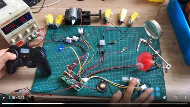 SNRM95  16通道遥控+接收板部分比例视频演示