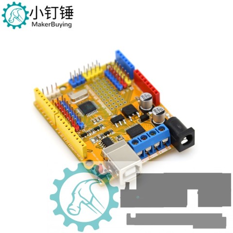 SNA193 Krduino开发板编程板电机驱动板Arduino UNO R3智能小车DIY控制板