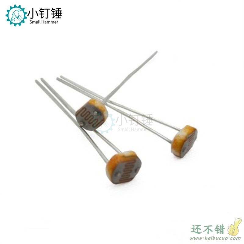 10只 5516光敏电阻 光电开关元件 光电检测元件 5MM