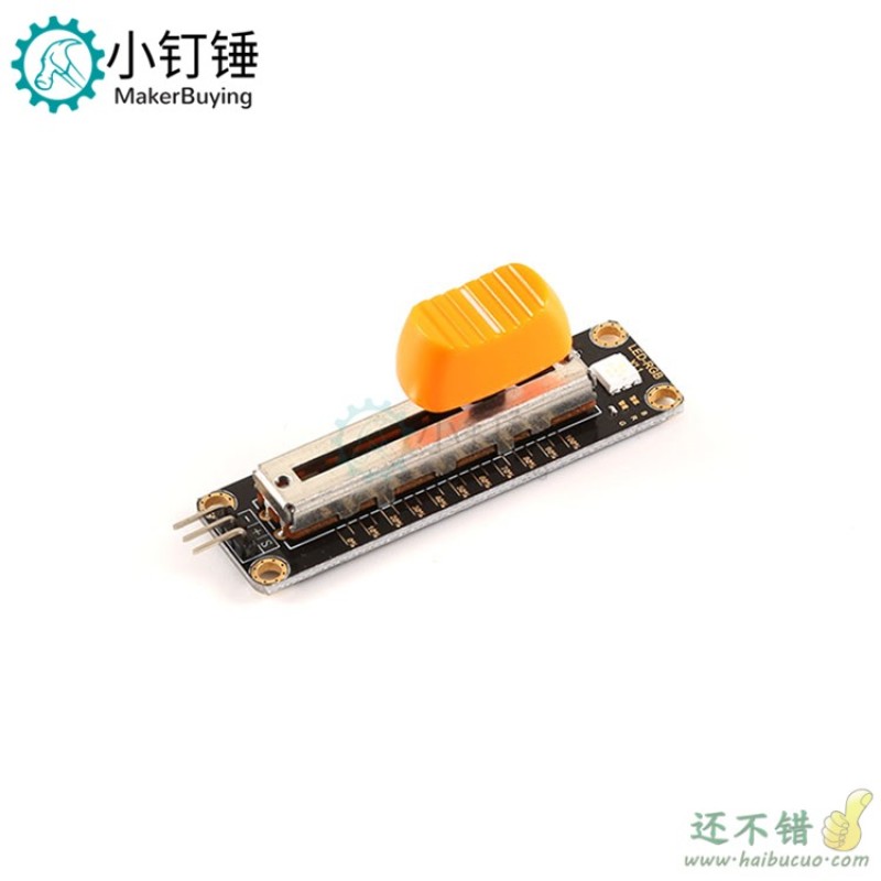 滑杆传感器模块 Arduino电子积木 10K滑动电位器103 模拟信号输出