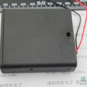 全密封 带开关 电池盒4节5号 电池盒 优质 四节五号 带导线 SN134