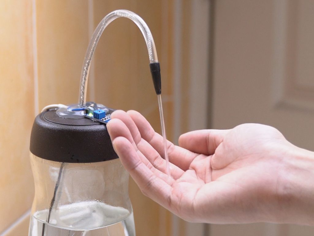 DIY 自动感应洗手液器