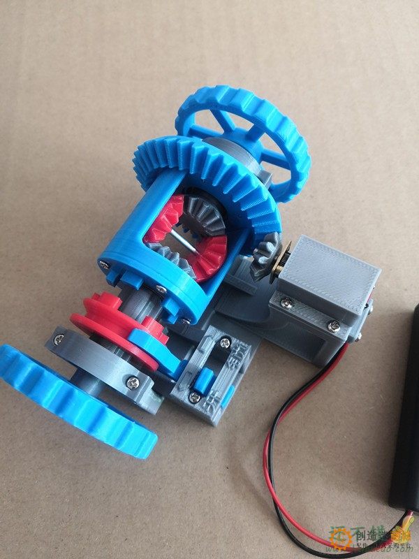 3D18 汽车差速器差速锁变速结构原理模型教具3D打印科普创客