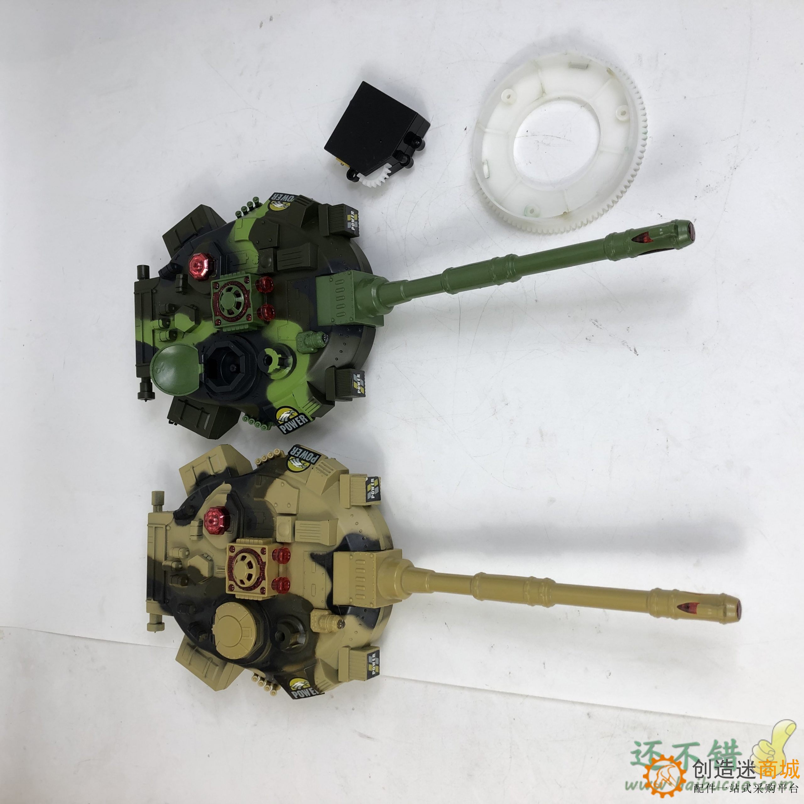 坦克炮塔发射SN4300 SN4000的绿色黄色拆卸