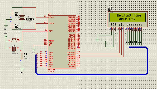 AT89c51-LCD1602时钟设计-c语言版