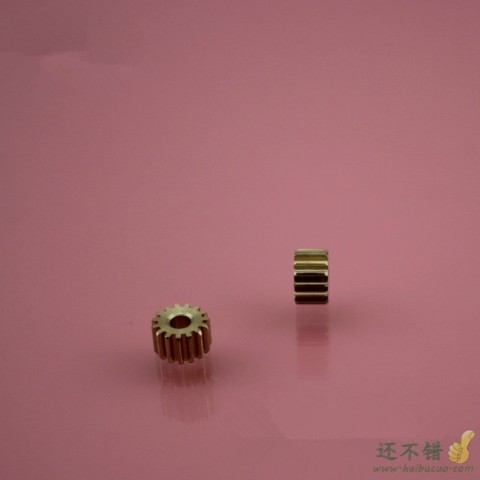 金属铜齿轮0.5模2mm8齿12齿3mm孔15齿变速箱齿轮电机主轴铜齿