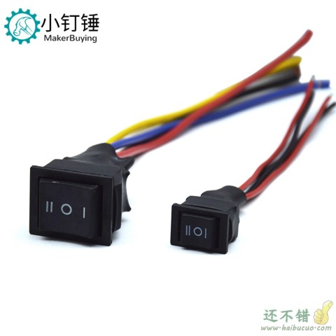 电动车DIY正反转切换三档船型开关10A/20A接线直流电机倒顺停关SN713/714 260201