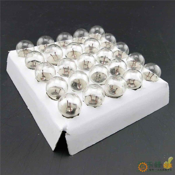 2.5V 3V 3.8V 6V圆头小电灯泡 用电珠 科技小制作物理实验器材DIY