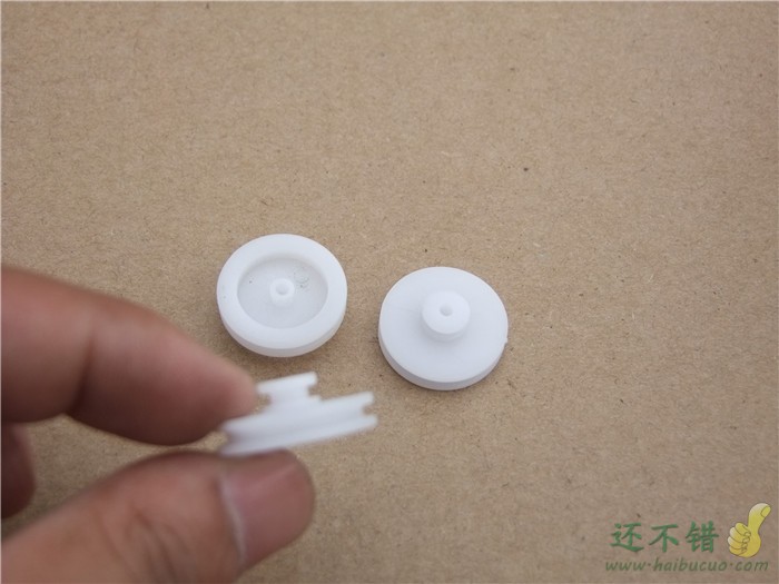20.5MM-7.5MM 双层皮带轮 塑料皮带轮 减速皮带轮 2MM轴电机带轮