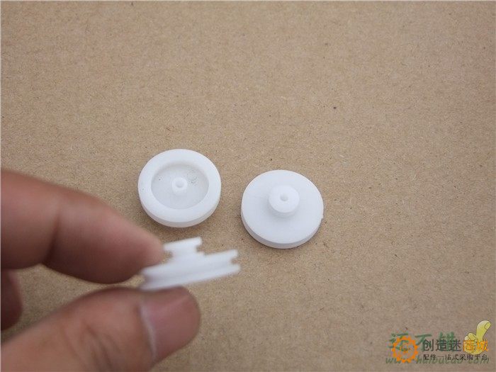 20.5MM-7.5MM 双层皮带轮 塑料皮带轮 减速皮带轮 2MM轴电机带轮