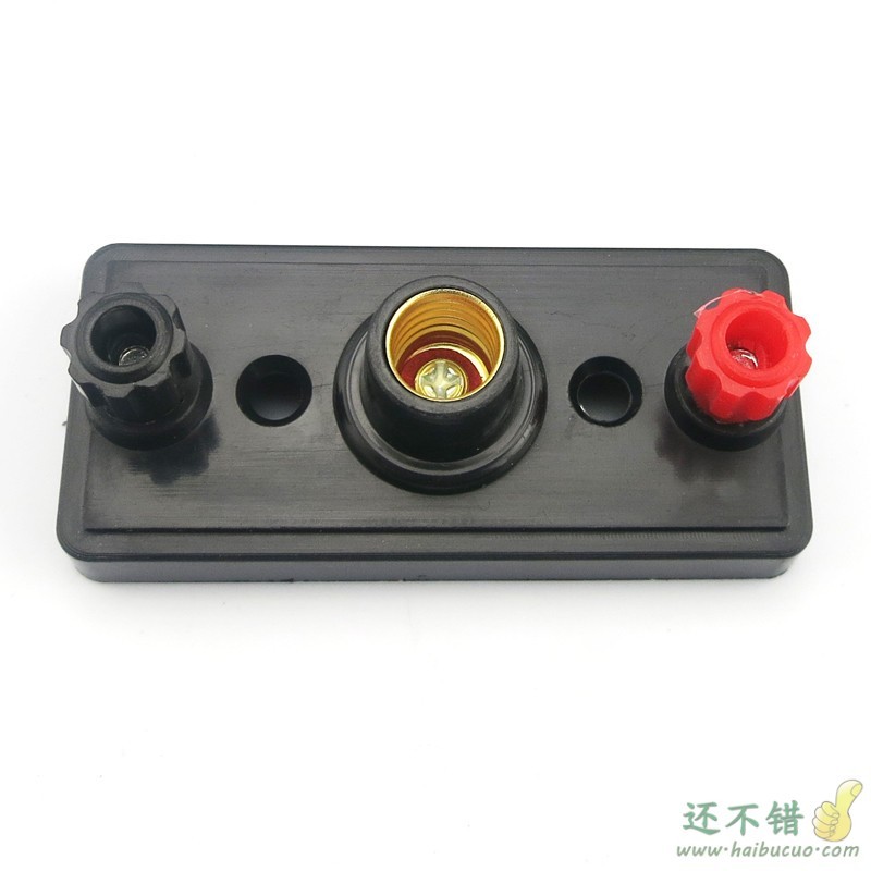 物理实验灯泡座(黑色) 小灯座 串联并联实验教学仪器 电子制作SN278