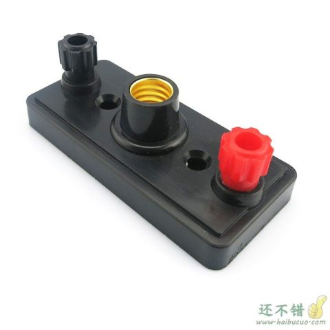 物理实验灯泡座(黑色) 小灯座 串联并联实验教学仪器 电子制作SN278