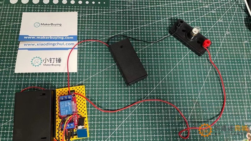 视频：使用触摸模块+继电器来制作触摸开关