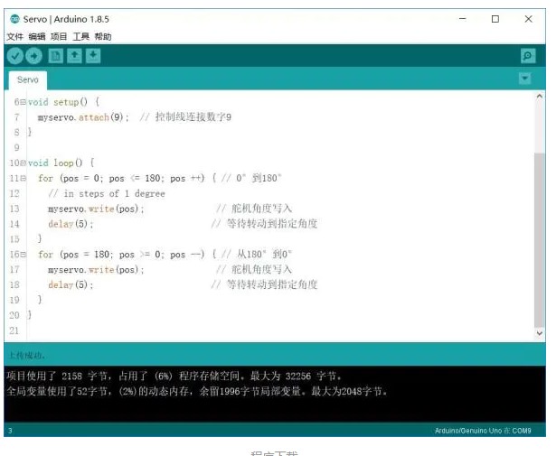 如何使用arduino来控制舵机
