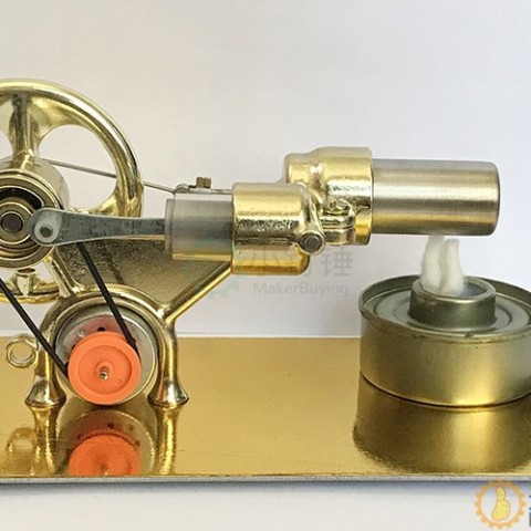 斯特林发动机小汽车蒸汽车物理实验科普科学小制作小发明玩具模型