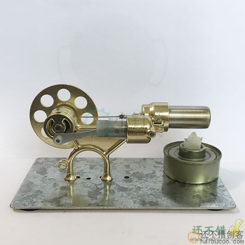 斯特林发动机小汽车蒸汽车物理实验科普科学小制作小发明玩具模型