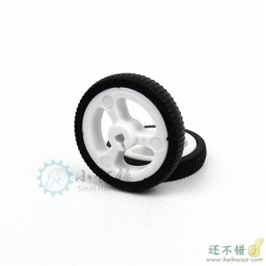 34mm mini小车N20电机车轮 橡胶 小车轮