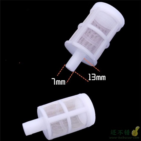 7/10mm水泵过滤网385水泵365抽水机洗车过滤电动喷雾器吸水管滤头
