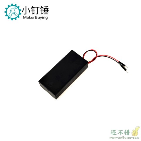 2节18650电池座带盖带开关带杜邦公头 18650电池盒 7.4V 串联