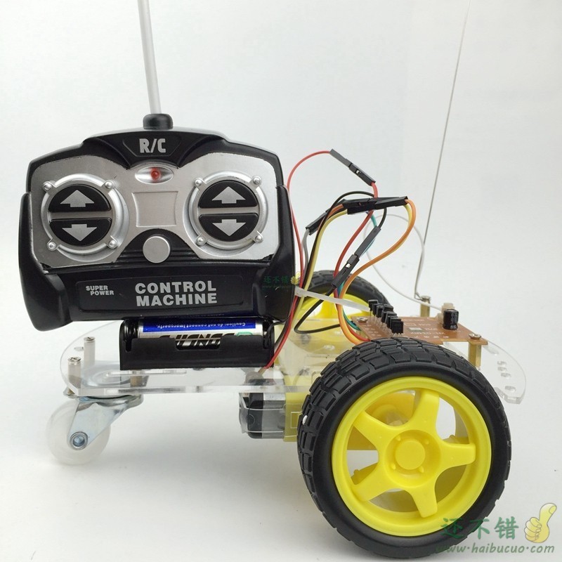 拼装四通道遥控机器人小车DIY套件 电子积木 模型 SNP86