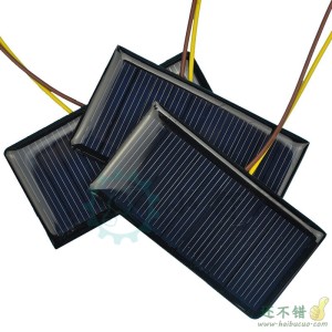 太阳能滴胶板 多晶太阳能电池板 5V 60MA 太阳能DIY用充电池片