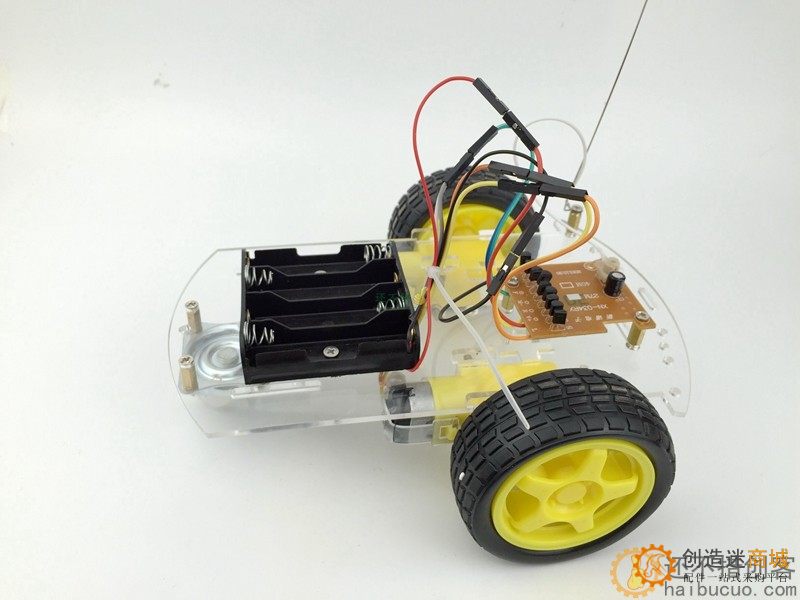 拼装四通道遥控机器人小车DIY套件 电子积木 模型 SNP86