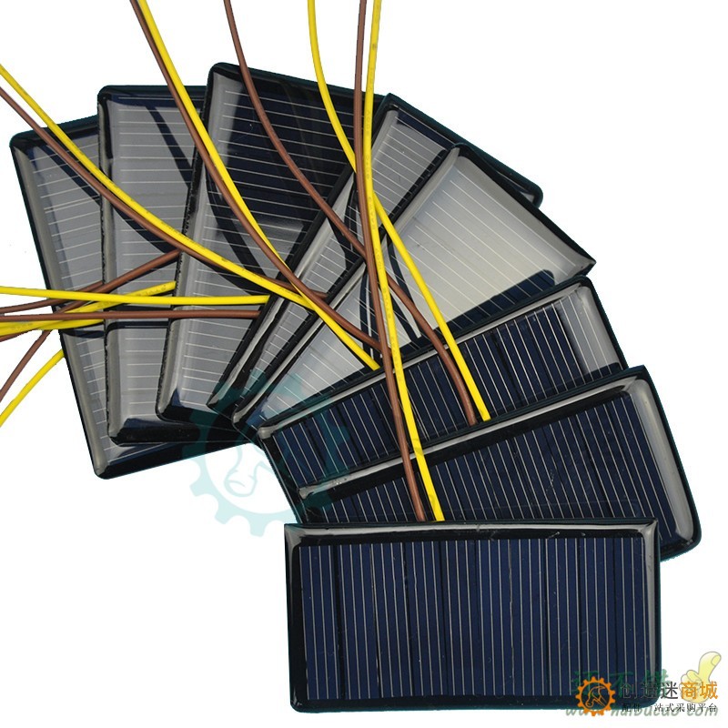 太阳能滴胶板 多晶太阳能电池板 5V 60MA 太阳能DIY用充电池片
