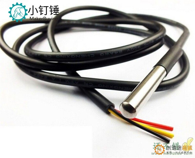 SNA168 不锈钢封装 防水型DS18b20温度探头 温度传感器1820