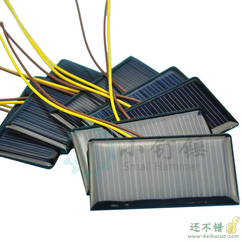 太阳能滴胶板 多晶太阳能电池板 5V 60MA 太阳能DIY用充电池片